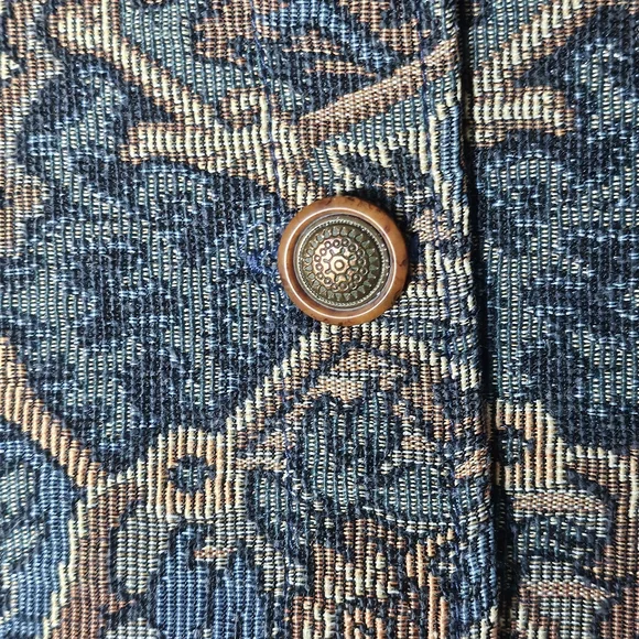 Vintage Tapestry Vest 3X - Picture 5 of 6